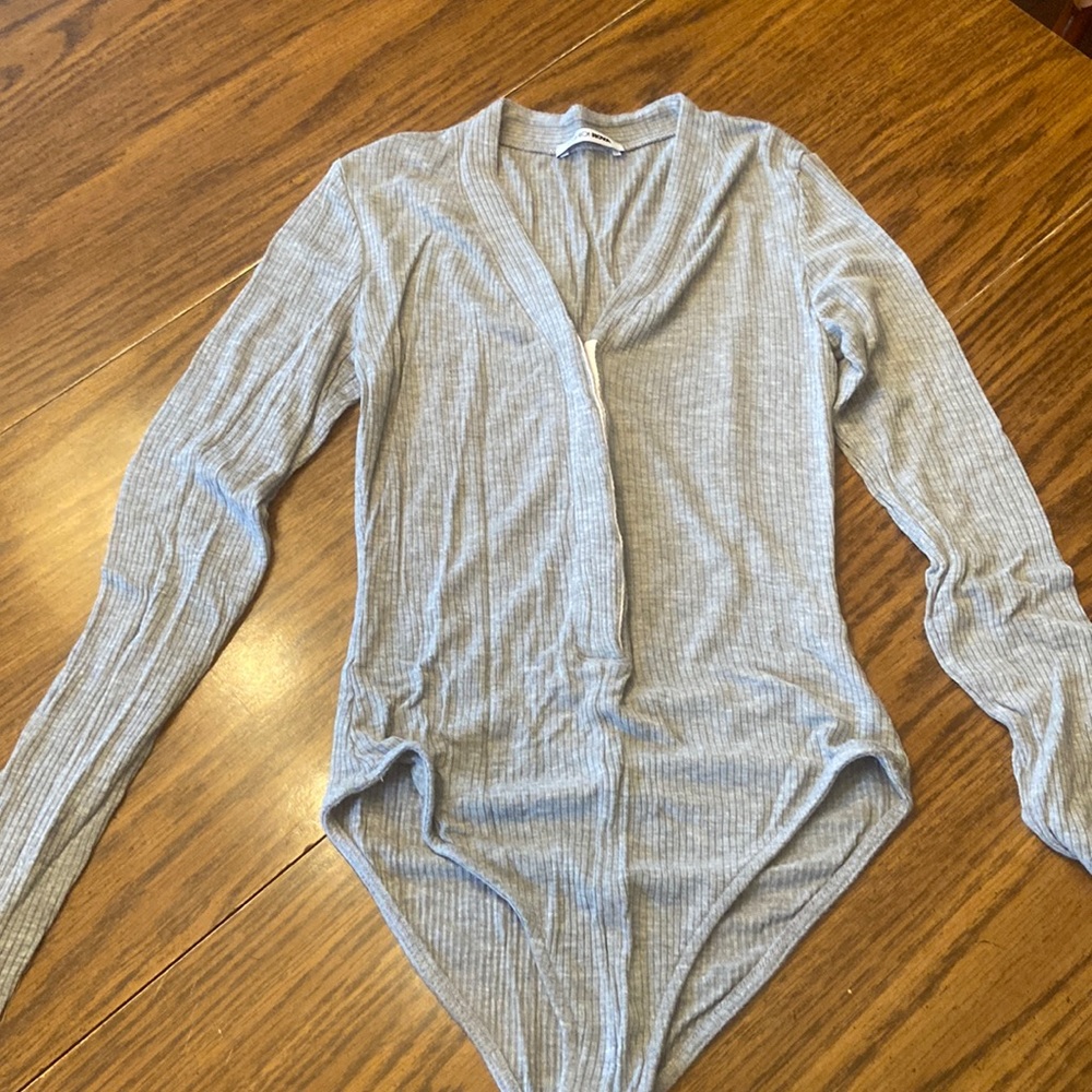 Gray bodysuit